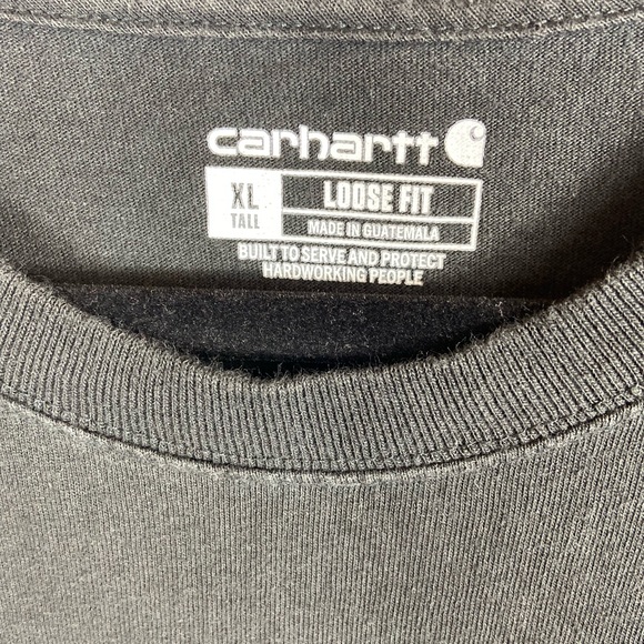 Carhartt Men's Pocket Tee Loose Fit XL Tall Set of Two Shirts 1 Black 1 White - Picture 10 of 13